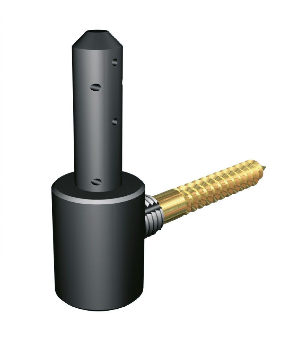 Gond à visser pvc Afbat Ø14 mm et doré - vue 2
