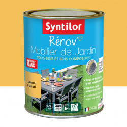 Huile SYNTILOR Rénov mobilier jaune canari mat, 0.75 l - SYNTILOR