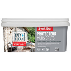 Imperméabilisant façade Protecteur murs bruts self clean incolore 2,5L - SYNTILOR