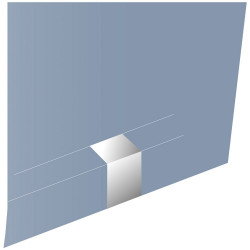 Jonction blanc pour goulotte, H. 6.1 x P.1.1 cm - TEHALIT