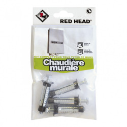 kit chevilles à expansion chaudière murale RED HEAD, Diam.12 x L.50 mm de marque Red head, référence: B5877200