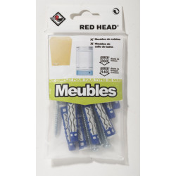kit chevilles à verrouillage de forme meuble RED HEAD, Diam.8 x L.50 mm de marque Red head, référence: B5878800
