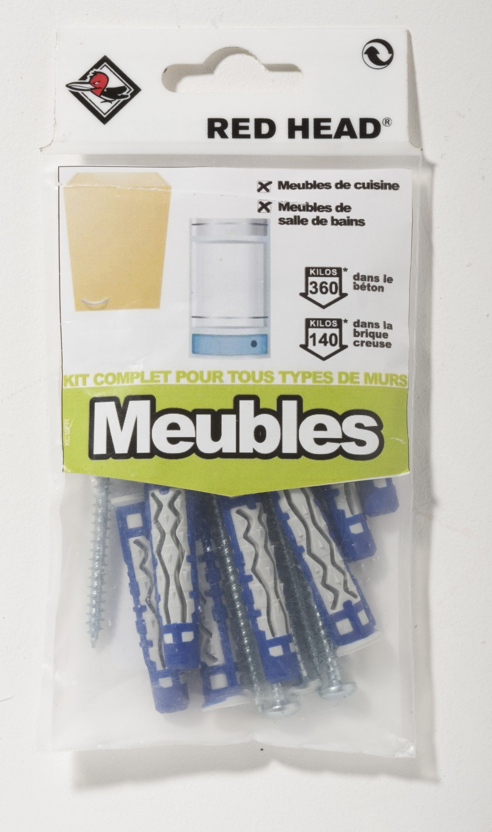 Kit de chevilles HEAD MX 8mm Nylon Longueur 50 mm Lot de 2 - vue 2