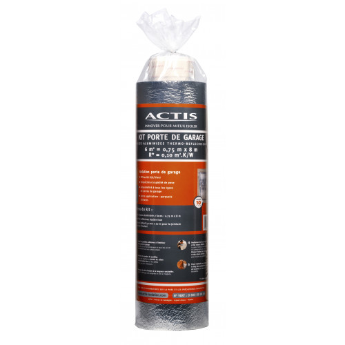 Kit d'isolation de porte de garage ACTIS L.8 x l.0.75 x Ep.6 mm - ACTIS