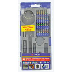 Kit réparation smartphone 11501570041 TIVOLY, 32 pièces de marque TIVOLY, référence: B5880400