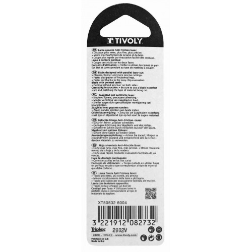 Lame bois coupe fine et nette TIVOLY - TIVOLY