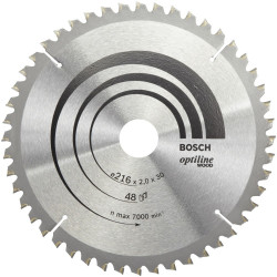 Lame coupe fine et nette BOSCH Optiline pour finition bois de marque BOSCH, référence: B5882300