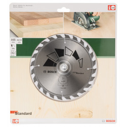 Lame coupe rapide et grossière BOSCH 165 mm 24 dents scie circulaire standard - BOSCH PROFESSIONAL