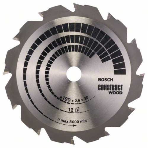 Lame coupe rapide et grossière BOSCH Scie circulaire 190 mm bois et aluminium - BOSCH PROFESSIONAL