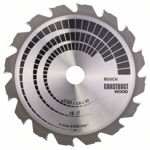 Lame coupe rapide et grossière BOSCH Scie circulaire 235 mm bois et aluminium - BOSCH PROFESSIONAL