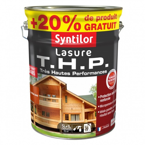 Lasure SYNTILOR Thp 8 ans chêne doré satiné 6 l - SYNTILOR