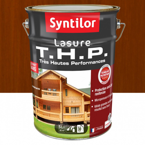 Lasure SYNTILOR Thp 8 ans chêne moyen satiné 5 l - SYNTILOR