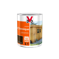 Lasure V33 Classique 4 ans chêne foncé satiné 1 l - V33