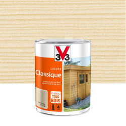 Lasure V33 Classique 4 ans incolore satiné 1 l de marque V33, référence: B5889500