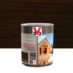 Lasure V33 Climats extrêmes® 12 ans chêne foncé satiné 1 l - V33