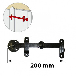 Loquet acier prépeint, H.80 x L.230 x P.55 mm - AFBAT