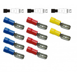 Lot de 10 cosses clips mâles ZENITECH - ZENITECH