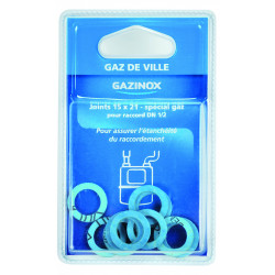 Lot de 10 joints pour gaz naturel sans amiante, GAZINOX - GAZINOX