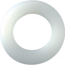 Lot de 10 rondelles nylon plastifié, H.25 x L.25 x P.3 mm - AFBAT