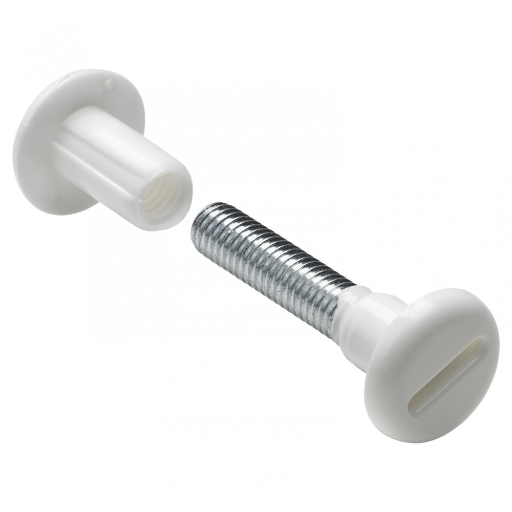 Lot de 10 vis d'assemblage plastique brut HETTICH, l.45 mm