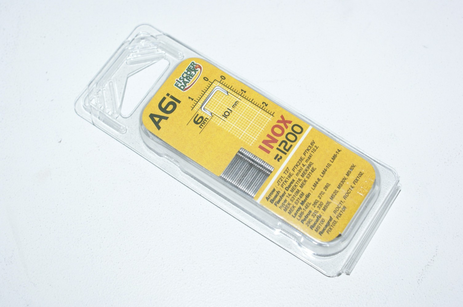 Agrafes Inox Type A 6 mm Boîte de 1200 Inoxydables - vue 2