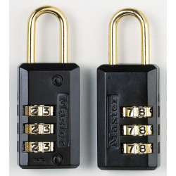 Master lock Cadenas à combinaison MASTER LOCK zinc, l.59 mm pas cher 