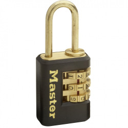 Lot de 2 cadenas à combinaison MASTER LOCK acier, l.20 mm - MASTER LOCK