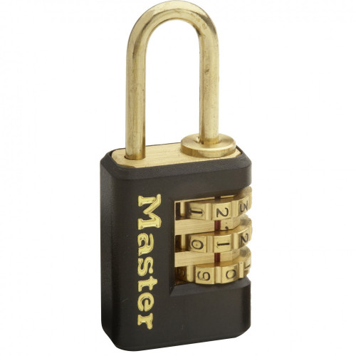 Lot de 2 cadenas à combinaison MASTER LOCK acier, l.20 mm - MASTER LOCK