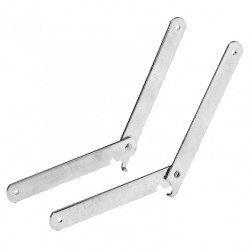 Lot de 2 compas pour tréteau HETTICH, L.200 mm de marque HETTICH, référence: B5912300