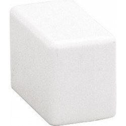 Lot de 2 embouts blanc pour moulure, H. 1.8 x P.1.8 cm de marque TEHALIT, référence: B5913200