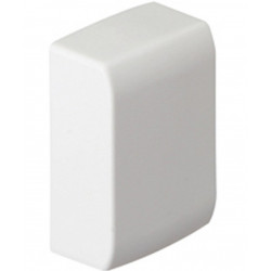 Lot de 2 embouts blanc pour moulure, H. 3.4 x P.1.5 cm - TEHALIT