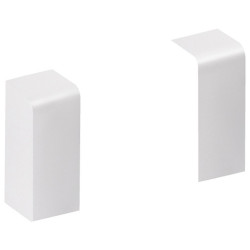 Lot de 2 embouts blanc pour plinthe, H. 10 x P.3.7 cm de marque TEHALIT, référence: B5913800