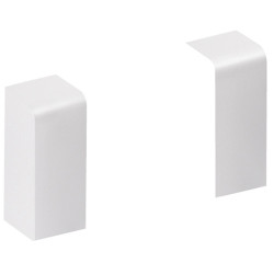 Lot de 2 embouts blanc pour plinthe, H.11.5 x P.2 cm de marque TEHALIT, référence: B5913900