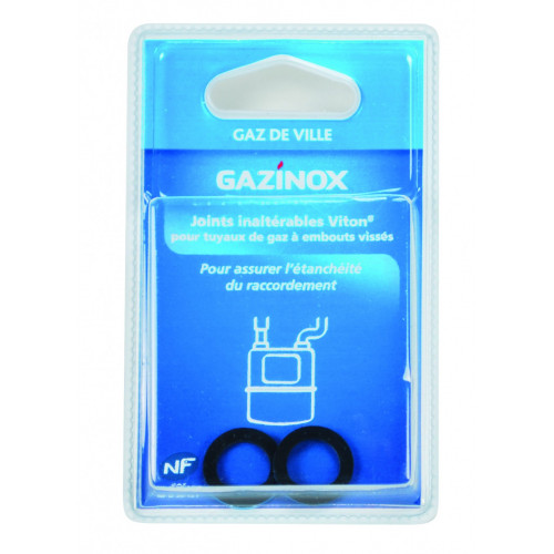 Lot de 2 joints pour gaz naturel en viton inalterable, GAZINOX - GAZINOX