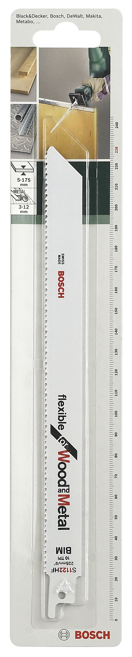 Lame de scie sabre BIM 1122 HF 228 mm 2 5 - vue 3