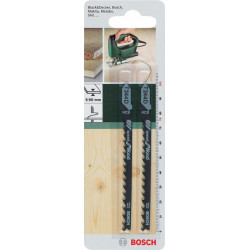 Lot de 2 lames coupe rapide et grossière BOSCH T244d pour bois aggloméré - BOSCH