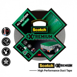 Adhésif de réparation SCOTCH All weather extremium, une face L.27 m x l.48 mm gr - SCOTCH