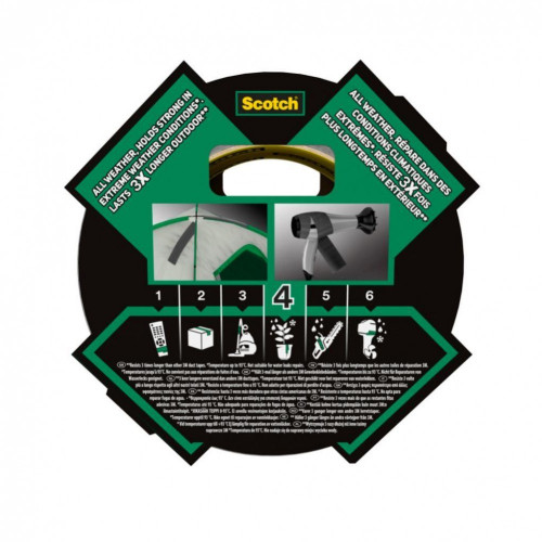 Adhésif de réparation SCOTCH All weather extremium, une face L.27 m x l.48 mm gr - SCOTCH