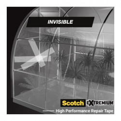 Adhésif de réparation SCOTCH Invisible extremium, une face L.20 m x l.48 mm tran - SCOTCH