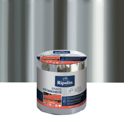 Bande d'étanchéité Adhésive ripolin, 10 m x 10 cm, aluminium de marque RIPOLIN, référence: B5924000