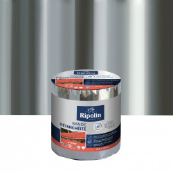 Bande d'étanchéité Adhésive ripolin, 3 m x 10 cm, aluminium de marque RIPOLIN, référence: B5924300