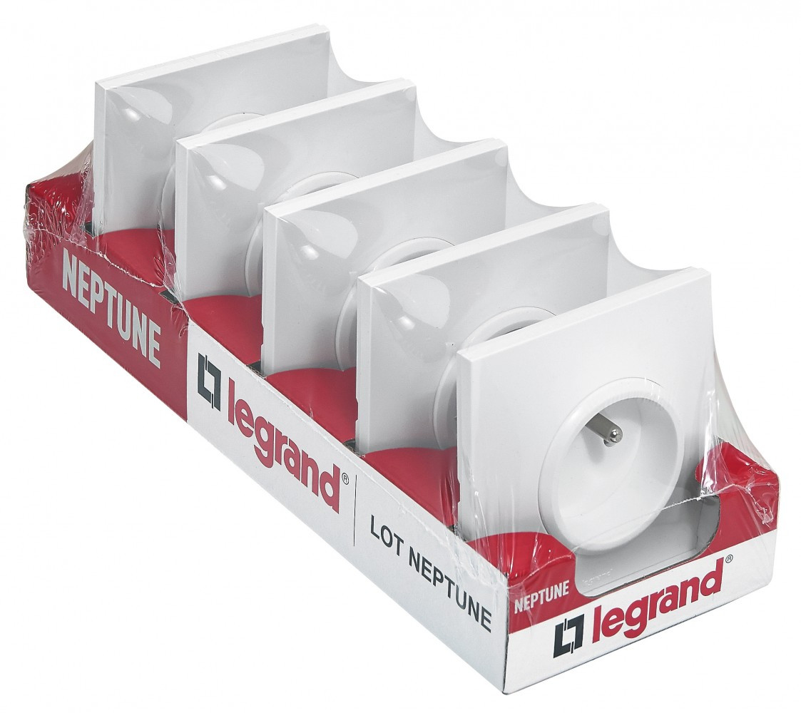 Lot De 5 Prises D'alimentation Pour Batterie 9V - Rectangulaires, Neuves