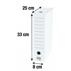 Lot de 6 boïtes à monter Utility carton renforcé , l.8 x P.25 x H.33 cm - PACK AND MOVE