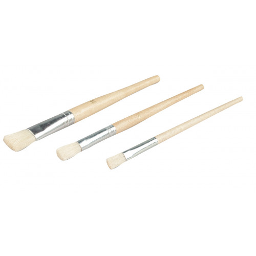 Lot de 3 pinceaux Peinture Mate et Satniée