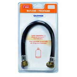 Lyre de raccordement caoutchouc pour gaz butane / propane, Femelle, GAZINOX - GAZINOX