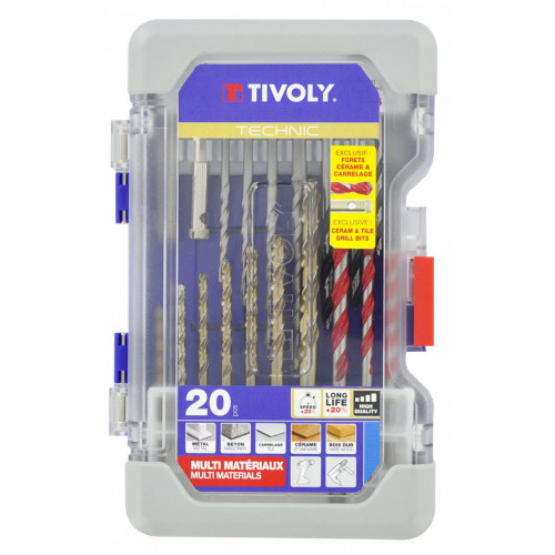 TIVOLY Foret Béton et Carrelage 2en1 Ø4mm TIVOLY Perçage Sans Percussion  Plaquette Carbure ultra dure - Affutage meule diamant pas cher 