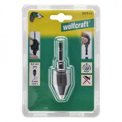 Mandrin autoserrant hexagonal WOLFCRAFT 2625000, Diam.0.5-6.5 mm - WOLFCRAFT