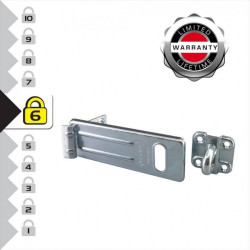 Master Lock 706EURD Moraillon pour Verrouillage de Porte Extérieure, 15 x 6 cm - MASTER LOCK