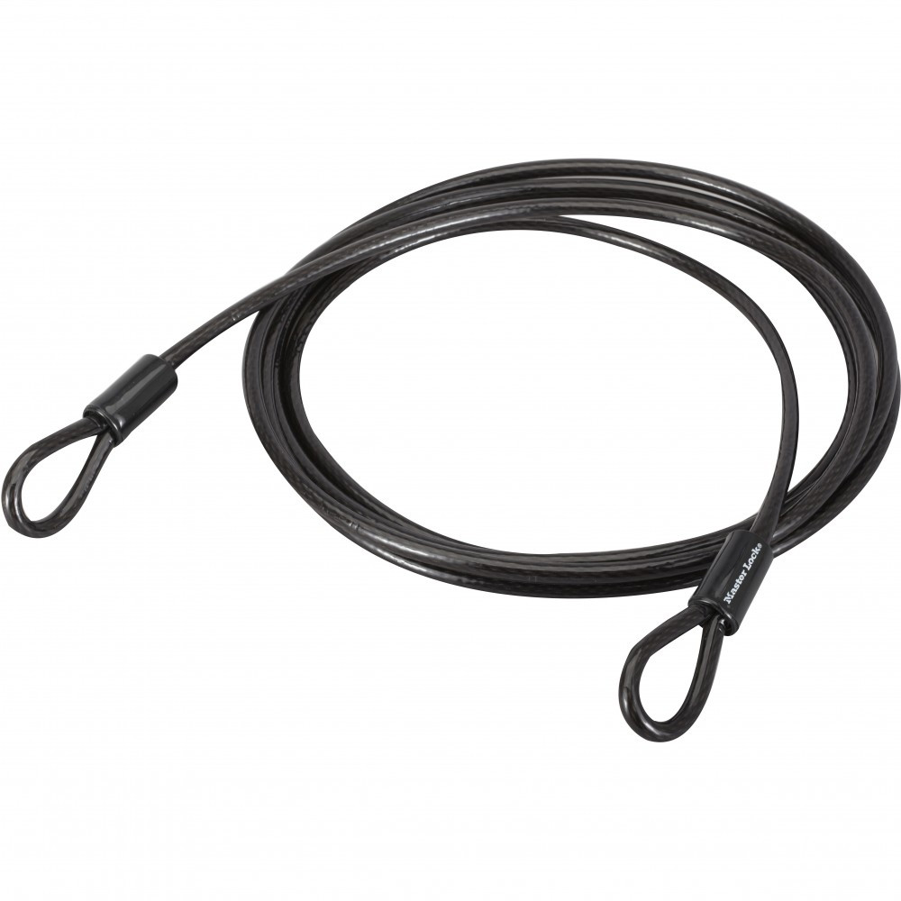 Câble de sécurité Master Lock 72EURD Acier tressé PVC 4.50 10 mm - vue 2