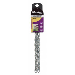 Master Lock 8011EURD Chaîne en acier cémenté, 100 cm x 0,6 cm - MASTER LOCK